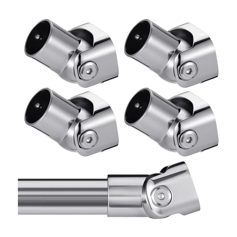4 Pack Swivel Shower Curtain Rod Bracket Brushed Nickel Sloped Ceiling